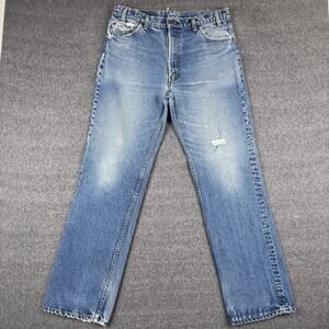 Vintage Levis 515-0217 Jeans Men’s 36x34 (34x32) Blue Red Tab Straight Retro 80s